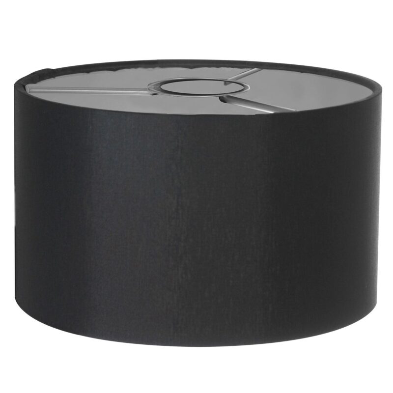 Zwarte tafellamp Stang 7195ZW met zwart linnen kap - Afbeelding 5