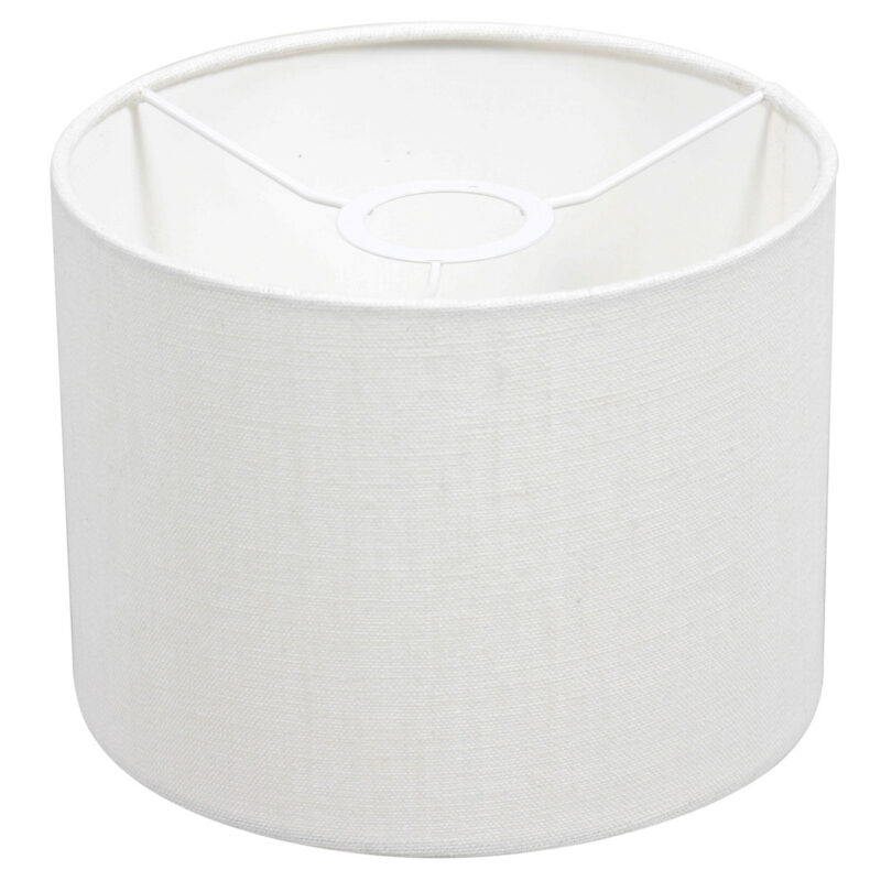 Lámpara de mesa negra Stan 8161zZW con interruptor giratorio y pantalla de lino grueso blanco - Imagen 5