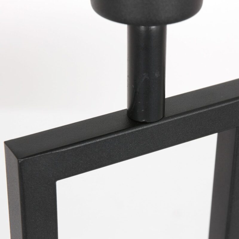 Lampe de table noire Stan 8209ZW avec interrupteur rotatif et abat-jour en lin blanc - Image 12
