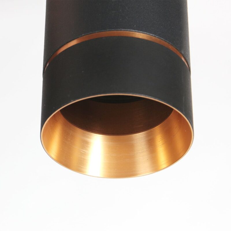 Zwarte vijflichts Hanglamp DownLume 4216ZW met GU10 fitting - Afbeelding 8