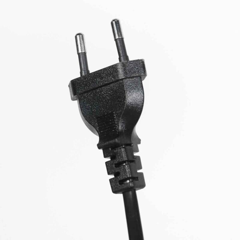 Zwarte vloerlamp Bloeba 4163ZW met grijs grof linnen kap - Afbeelding 13
