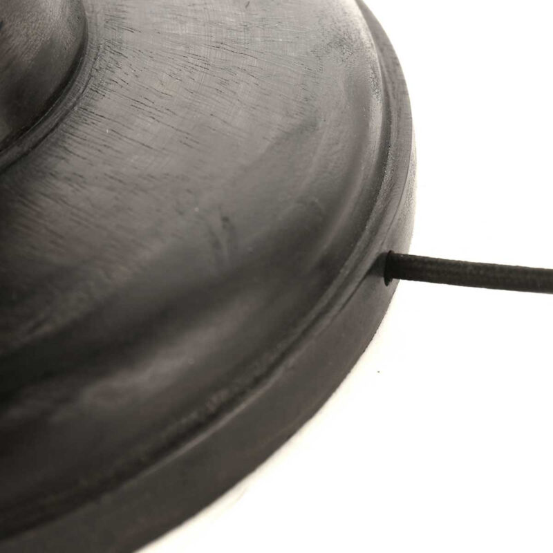 Zwarte vloerlamp Bois 3679ZW met schakelaar in snoer en E27 fitting - Afbeelding 10