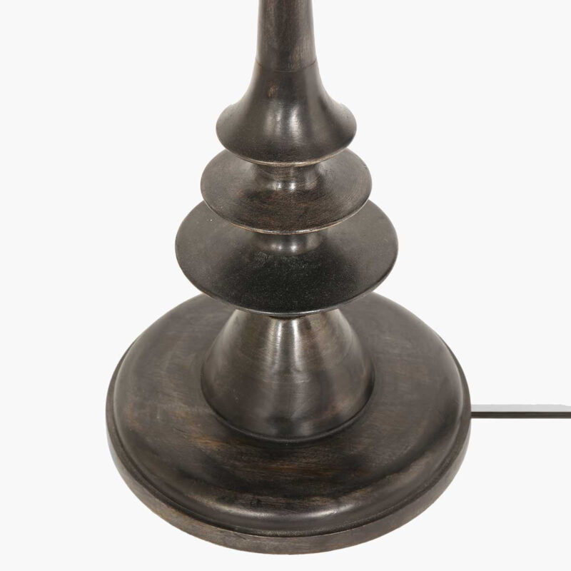 Zwarte vloerlamp Bois 3679ZW met schakelaar in snoer en E27 fitting - Afbeelding 5