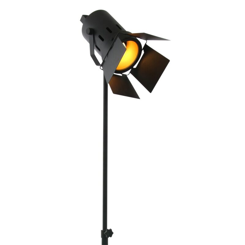 Zwarte vloerlamp Carree 1577ZW met E27 fitting en snoer schakelaar - Afbeelding 15