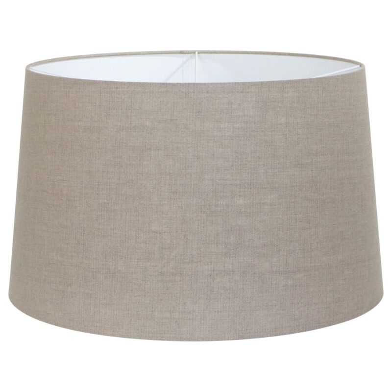 Zwarte vloerlamp Curve 4258ZW met grijs grof linnen kap – Uniek design en functioneel gebruik - Afbeelding 5