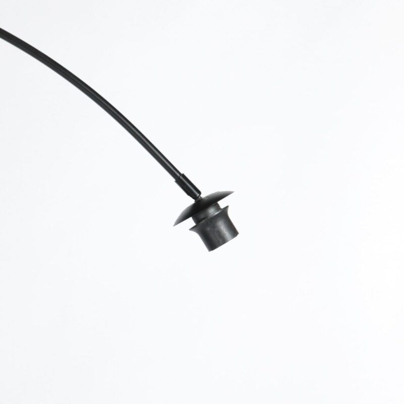 Zwarte vloerlamp Curve 4272ZW met wit zijden kap – Uniek design en functioneel gebruik - Afbeelding 8