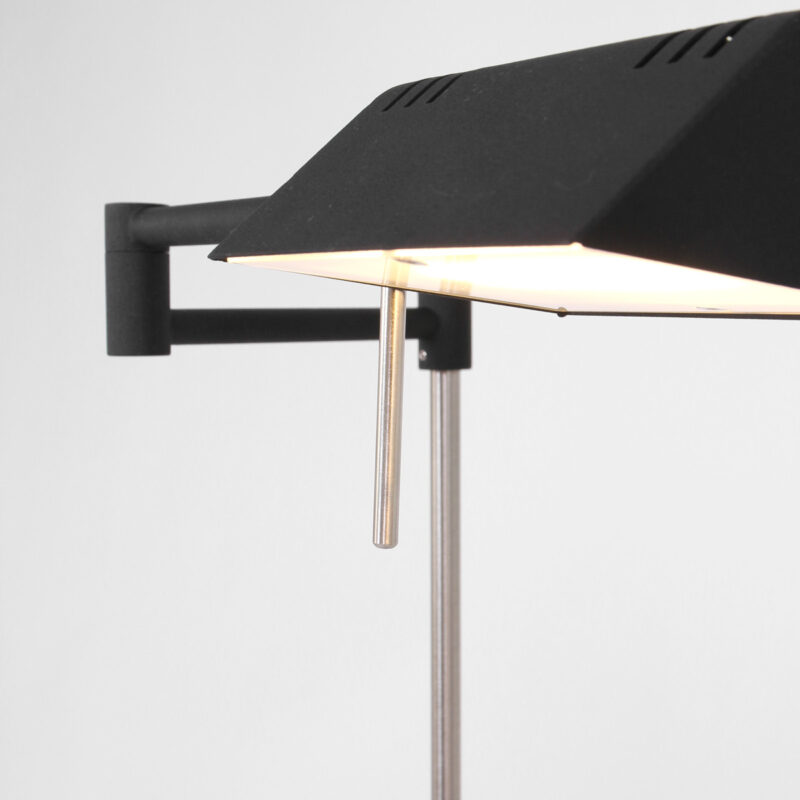 Zwarte vloerlamp Karl 5895ZW met dimmer en in hoogte verstelbaar - Afbeelding 5
