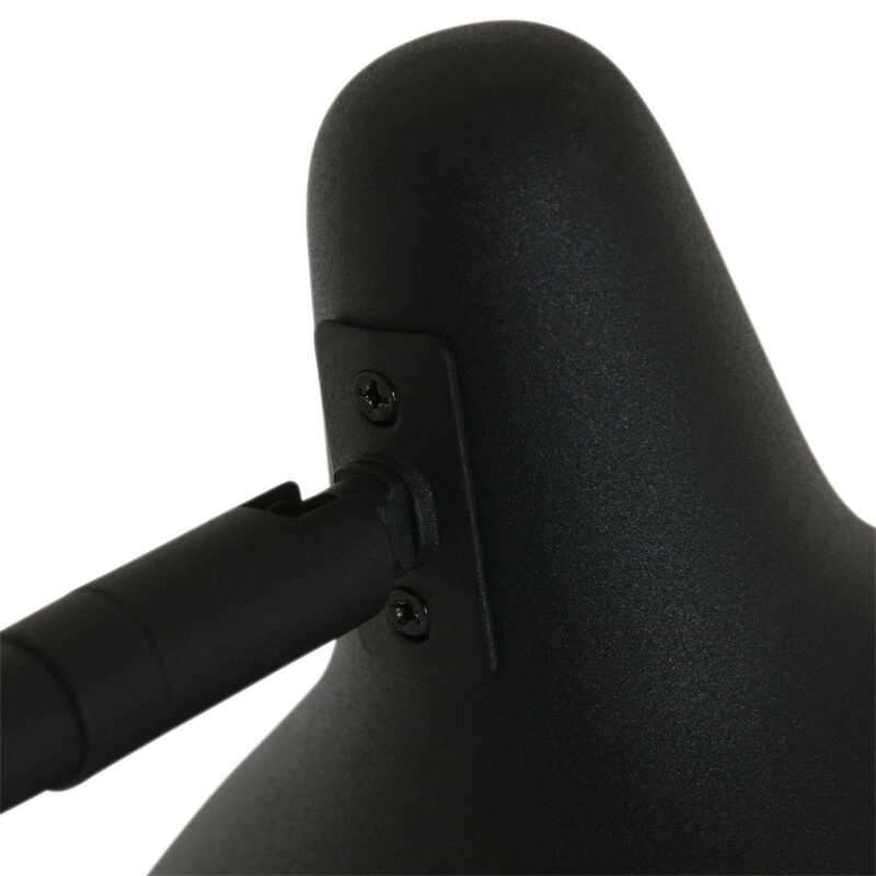 Zwarte vloerlamp Kasket 2691ZW met grote fitting en schakelaar - Afbeelding 4