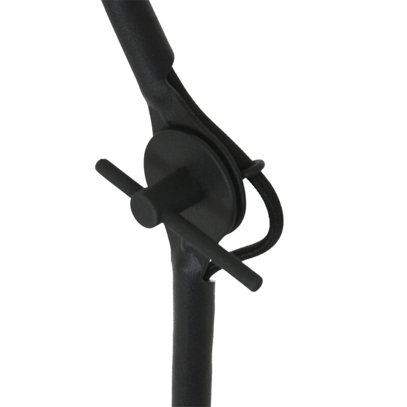 Zwarte vloerlamp Kasket 2691ZW met grote fitting en schakelaar - Afbeelding 5
