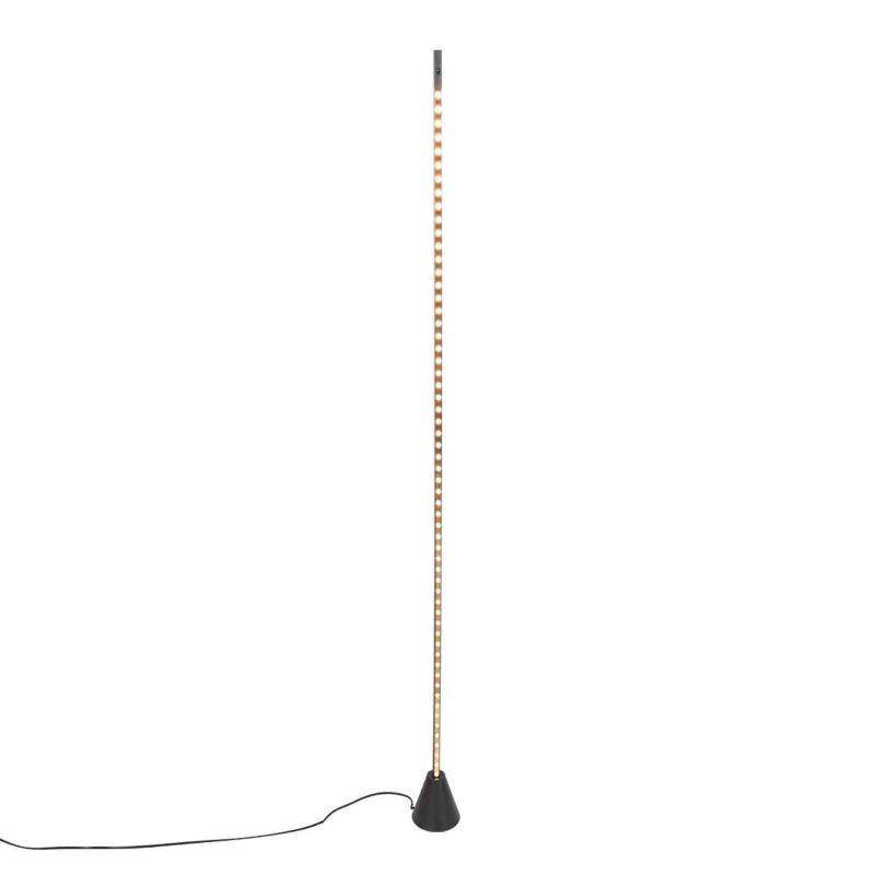 Zwarte vloerlamp Luzhaz 4133ZW met sensordimmer - Afbeelding 2