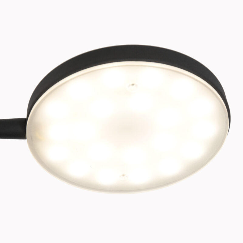 Lámpara de pie negra Platu 3351ZW Color de luz negro regulable - Imagen 6