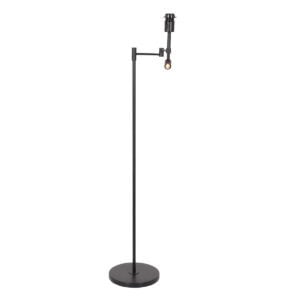 Zwarte vloerlamp Stang 3349ZW met leeslamp zonder kap