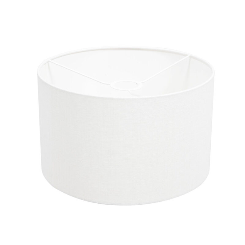 Zwarte vloerlamp Stang 7180ZW met leeslamp en wit linnen kap - Afbeelding 5