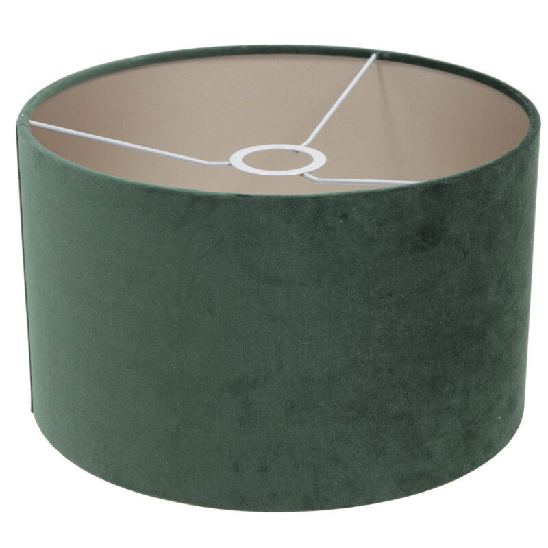 Zwarte vloerlamp Stang 7181ZW met leeslamp en groen velours kap - Afbeelding 5