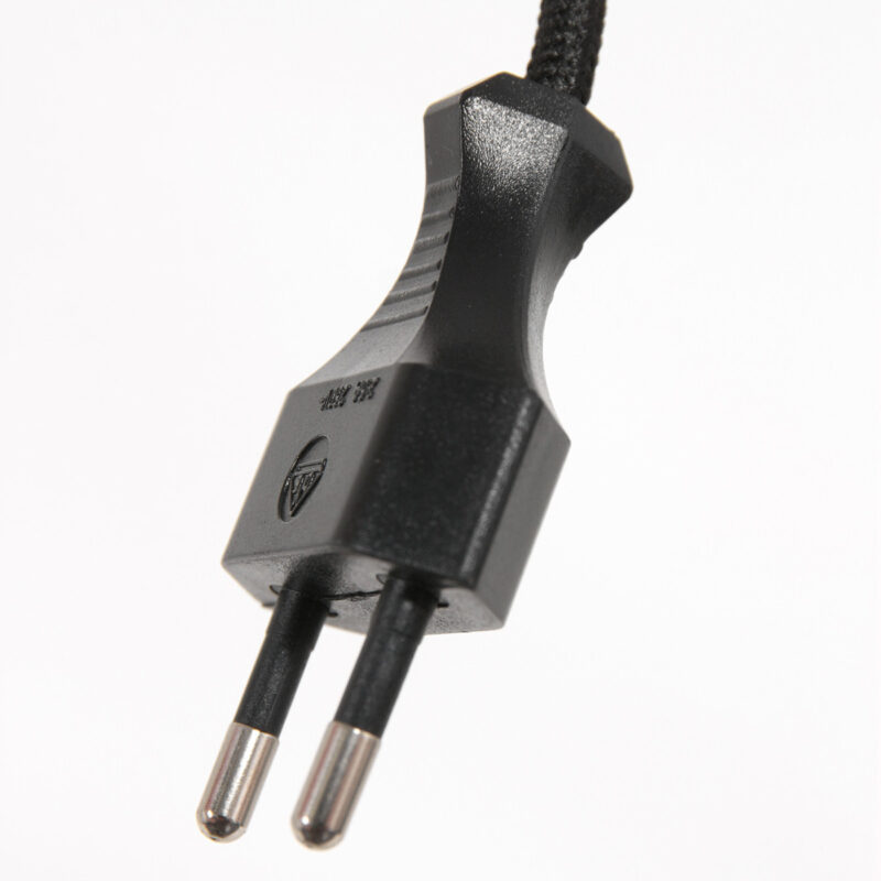 Zwarte vloerlamp Stang 8218ZW met schakelaar en wit grof linnen kap - Afbeelding 15