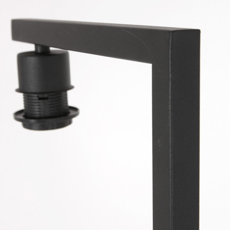 Zwarte vloerlamp Stang 8222ZW met schakelaar en blauw velours kap - Afbeelding 9