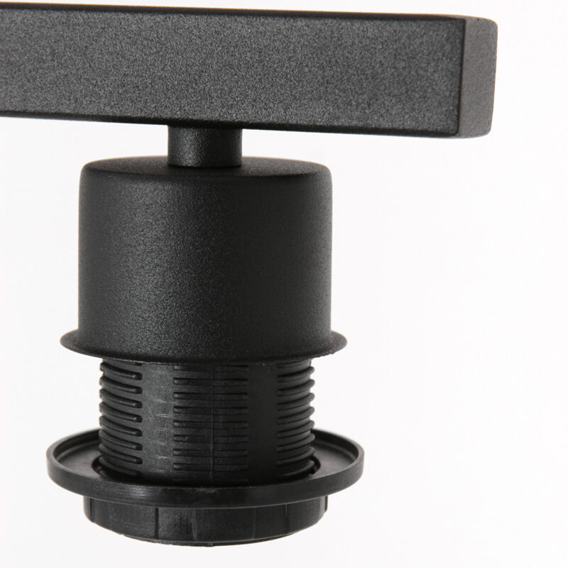 Zwarte vloerlamp Stang 8222ZW met schakelaar en blauw velours kap - Afbeelding 13
