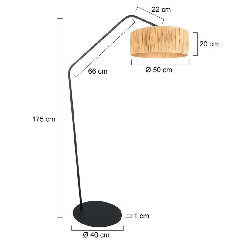 Zwarte vloerlamp Zig-Zag 4239ZW – uniek design en functioneel gebr - Afbeelding 6