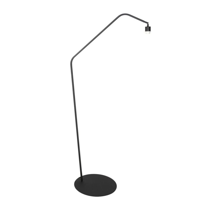 Zwarte vloerlamp Zig-Zag 4249ZW met wit zijden kap – Uniek design en functioneel gebruik - Afbeelding 7