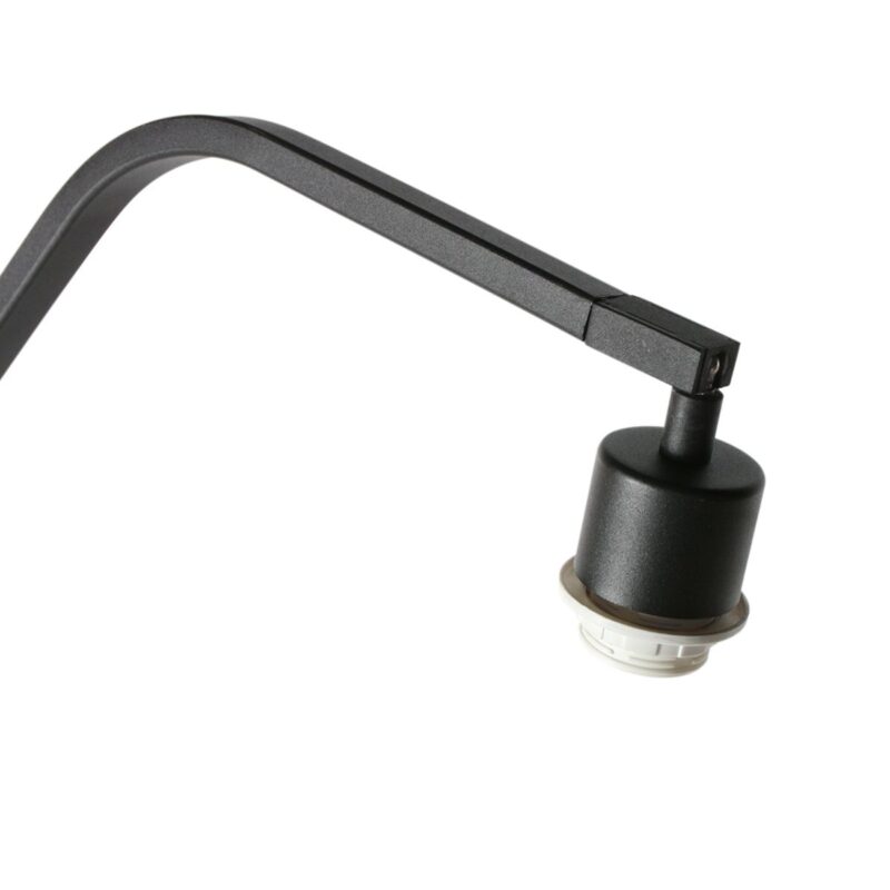 Zwarte vloerlamp Zig-Zag 4249ZW met wit zijden kap – Uniek design en functioneel gebruik - Afbeelding 10