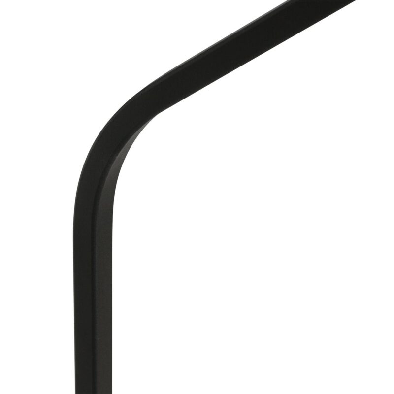 Zwarte vloerlamp Zig-Zag 4249ZW met wit zijden kap – Uniek design en functioneel gebruik - Afbeelding 3