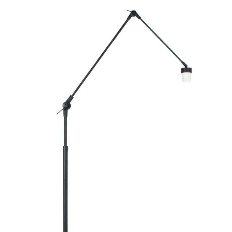 Zwarte vloerlamp / booglamp Prestige Chic 7395ZW zonder kap - Afbeelding 14