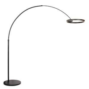 Zwarte vloerlamp / booglamp Ringlux 4130ZW 4000 Lumen