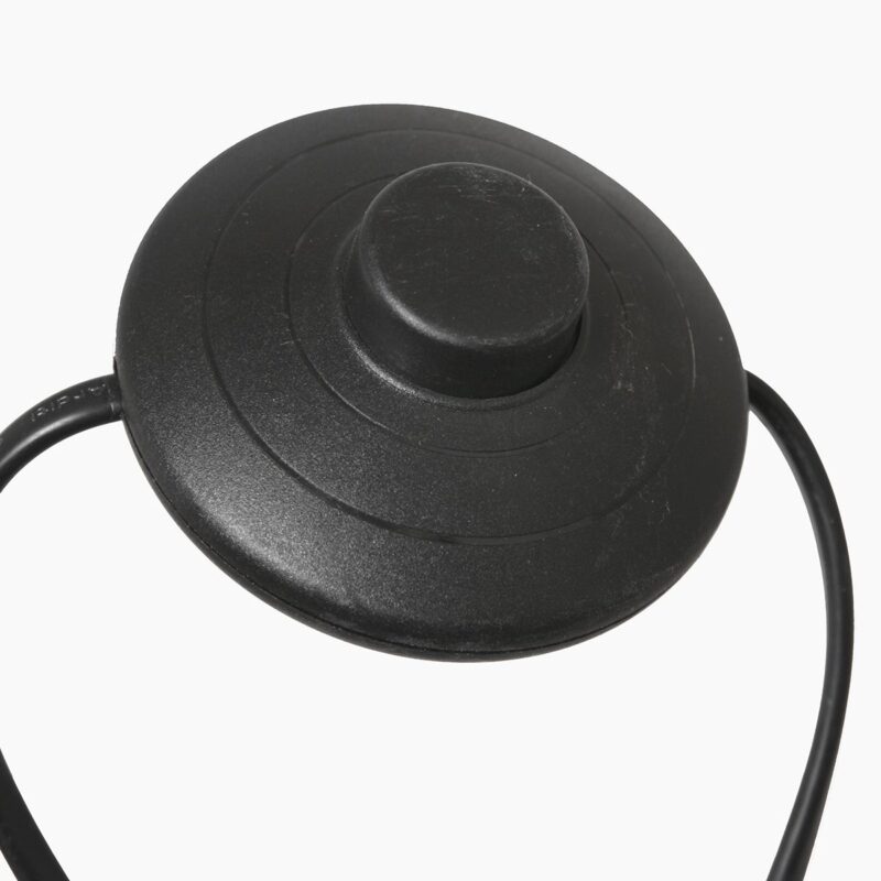 Zwarte vloerlamp / booglamp Sparkled Light 3965ZW inclusief zwarte kap met goudkleurige binnenkant. - Afbeelding 11