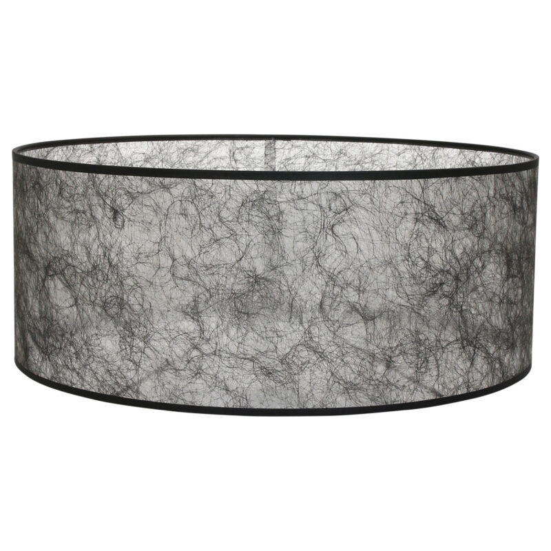 Zwarte vloerlamp / booglamp Sparkled Light 9834ZW met Sizoflor zwart transparante kap - Afbeelding 6