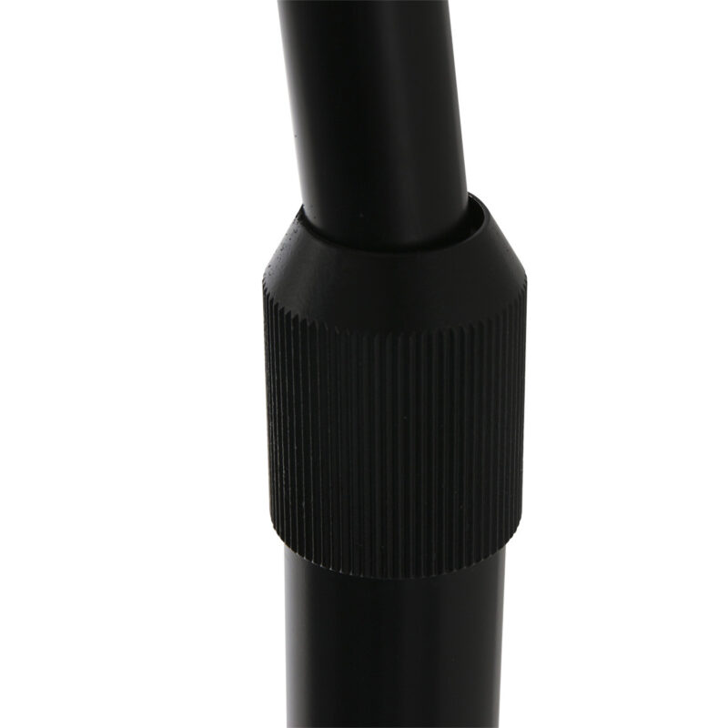Zwarte vloerlamp / booglamp Sparkled Light 9878ZW met grijs kunststof bol - Afbeelding 10
