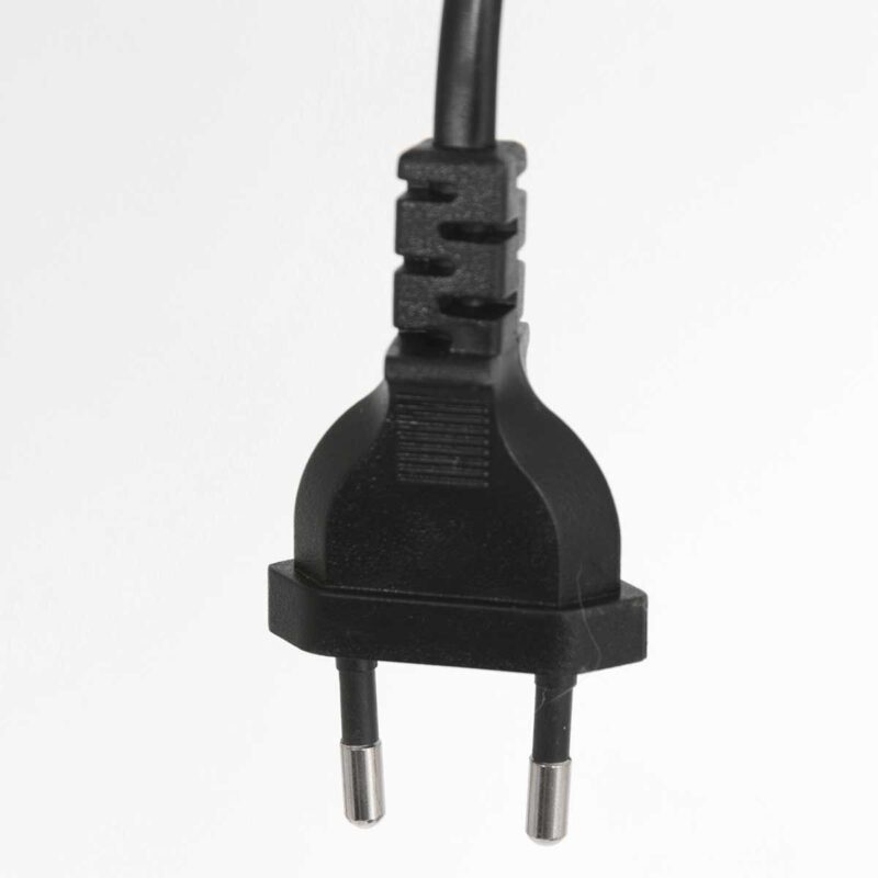 Zwarte vloerlamp 'kleine booglamp' Linstrom 4155ZW met blank bamboe kap - Afbeelding 15