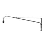 Zwarte wandlamp Elegant Classy 2574ZW zonder kap met E27 fitting