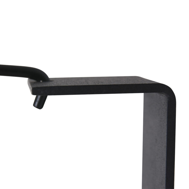 Zwarte wandlamp Elegant Classy 3699ZW met zwart naturel bamboe kap - Afbeelding 11