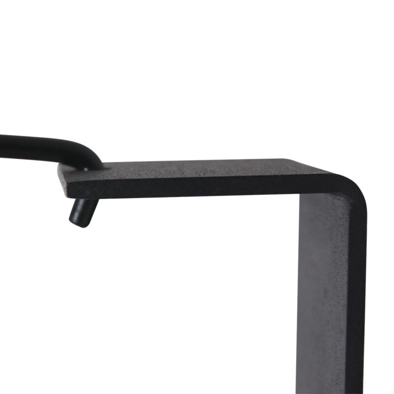 Zwarte wandlamp Elegant Classy 3958ZW met zwart linnen kap - Afbeelding 9