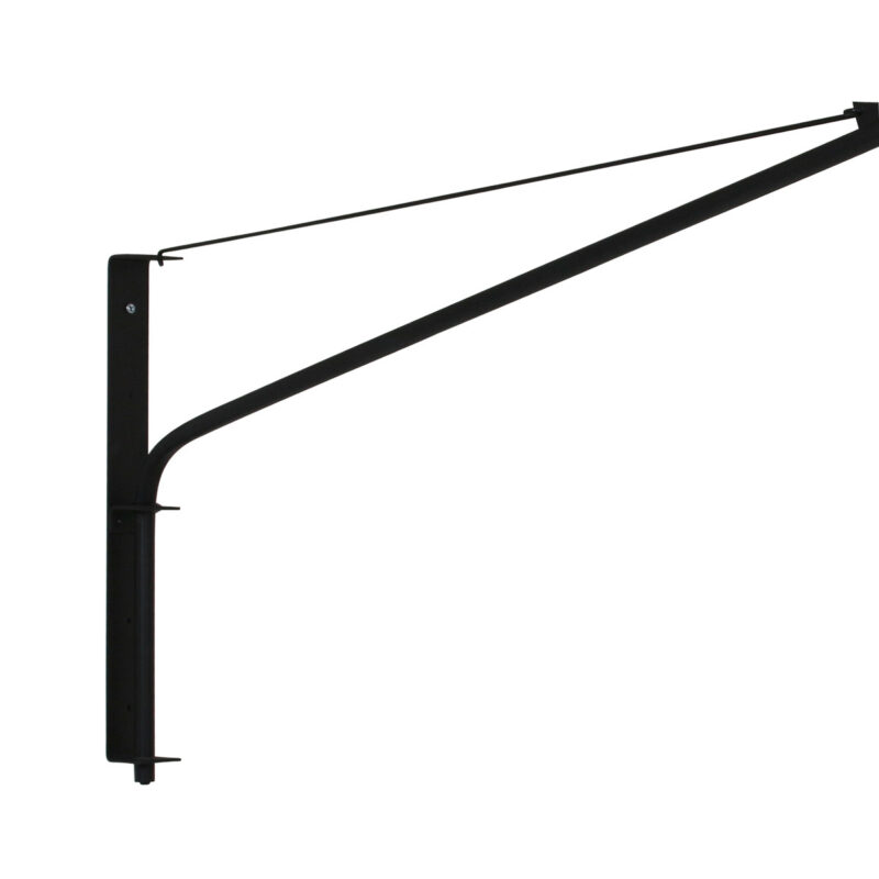 Zwarte wandlamp Elegant Classy 9322ZW met zilver-Sizoflor kap - Afbeelding 16