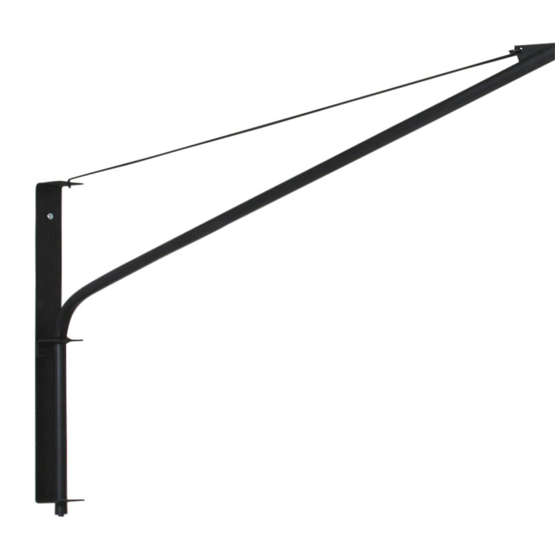 Zwarte wandlamp Elegant Classy 9324ZW met grijs linnen kap - Afbeelding 15