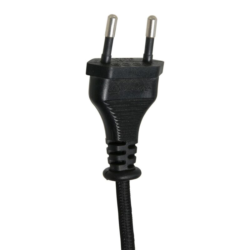 Zwarte wandlamp Kasket 2693ZW met grote fitting en schakelaar - Afbeelding 11