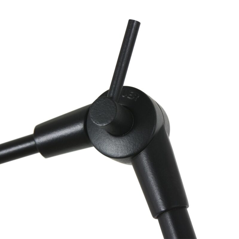 Zwarte wandlamp Prestige Chic 3986ZW met zwart linnen kap - Afbeelding 15