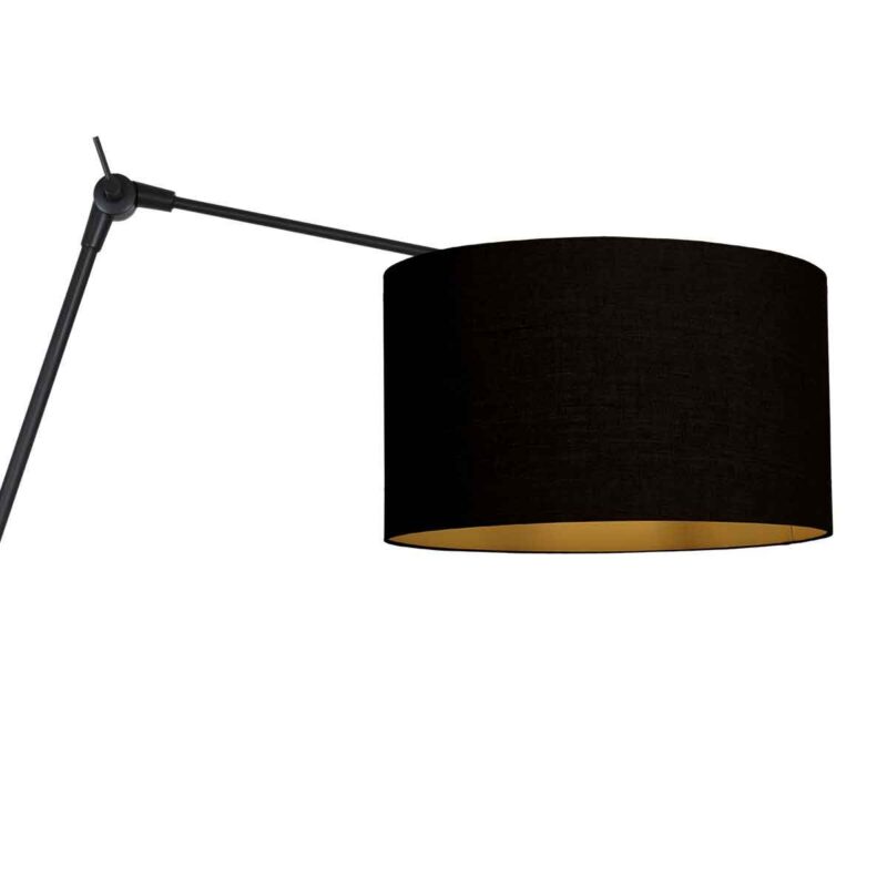 Zwarte wandlamp Prestige Chic 3986ZW met zwart linnen kap - Afbeelding 16