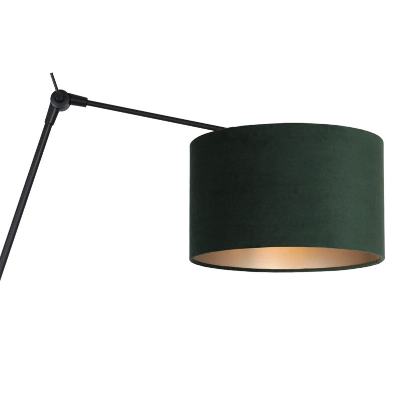 Zwarte wandlamp Prestige Chic 8121ZW met groen velours kap - Afbeelding 16