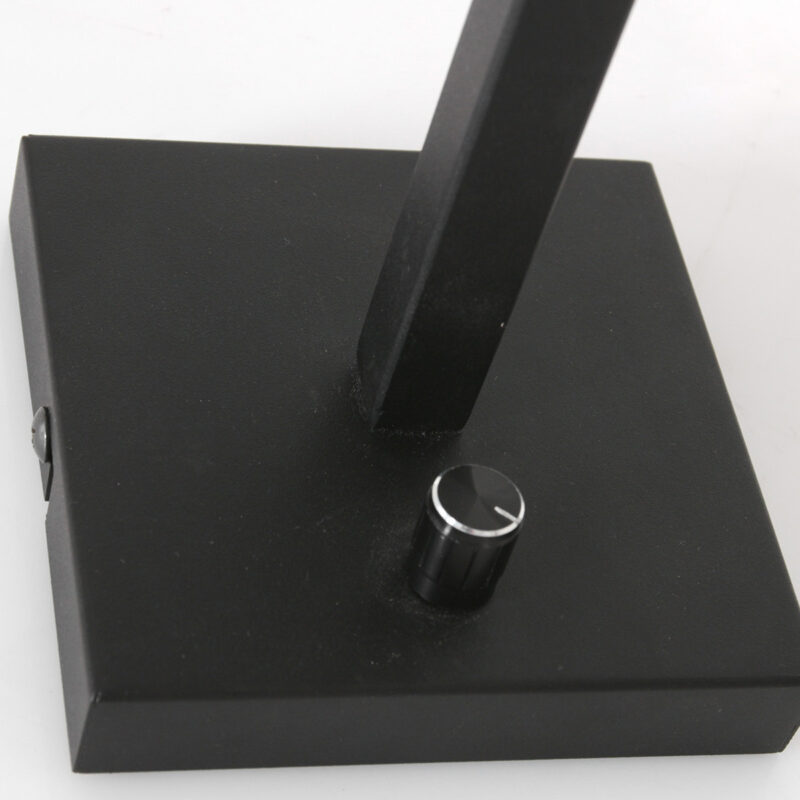 Zwarte wandlamp Stang 3085ZW met draai schakelaar zonder kap - Afbeelding 4