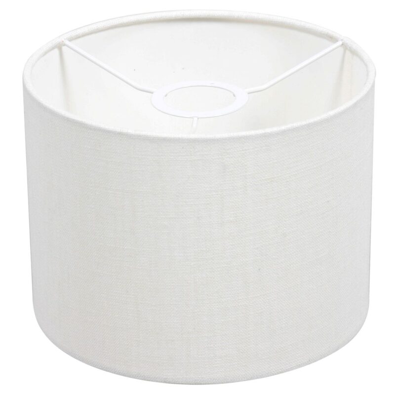 Applique noire Rod 8173ZW avec interrupteur et abat-jour en lin grossier blanc - Image 5