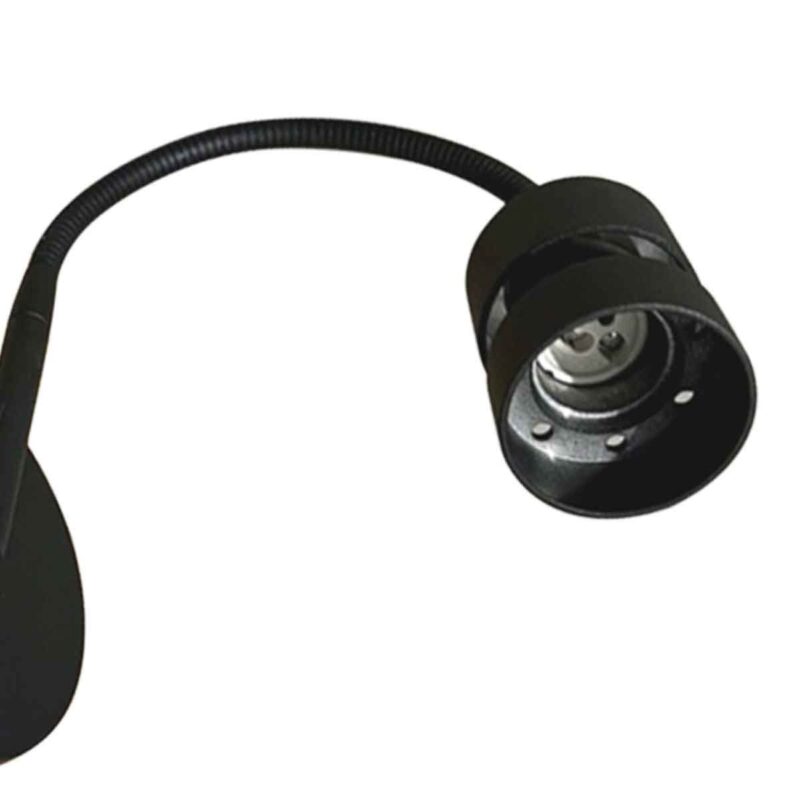 Zwarte wandlamp Upround 3517ZW + USB-A  exclusief lichtbron - Afbeelding 10