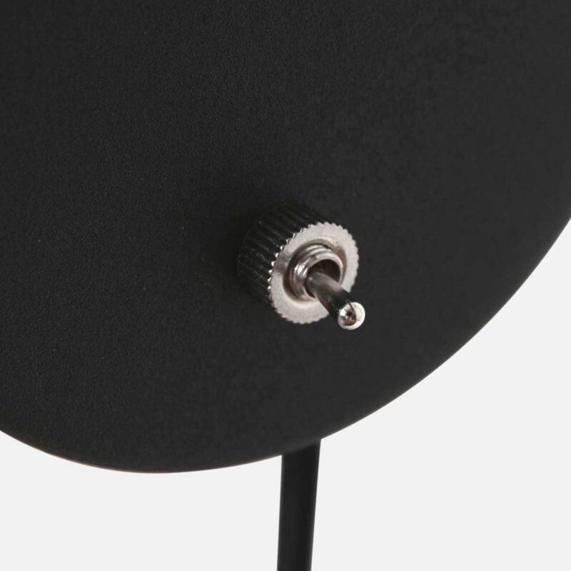 Zwarte wandlamp met flexibele arm 3390ZW Upround inclusief lichtbron - Afbeelding 11