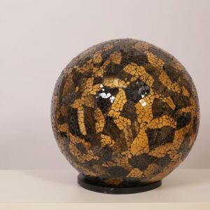 TL. Bol 30 cm Zwart/Goud 500505