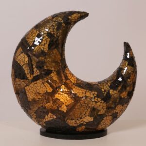 TL. Maan 30 cm Zwart/Goud 500506