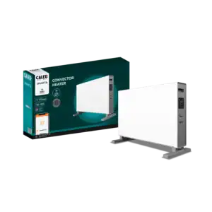 calex smart convector kachel wifi 2000w wit via app en paneel