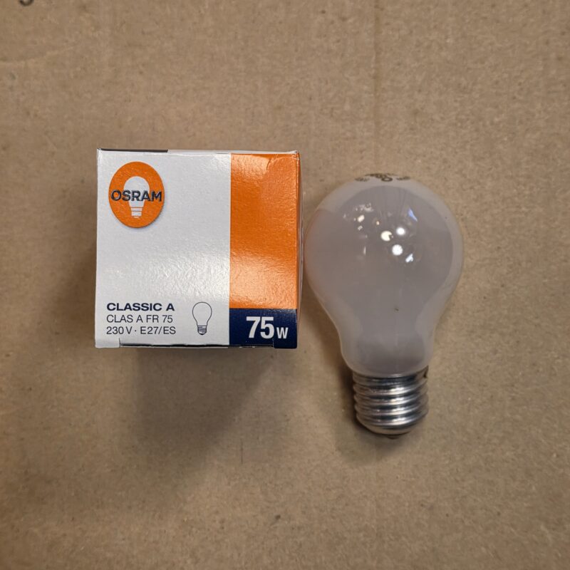 osram gloeilamp 75w mat e27 dimbaar origineel