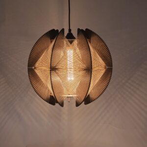 hanglamp jessica walnut 40cm e27 hout en touw 250cm snoer 05 hl4940 77 eth