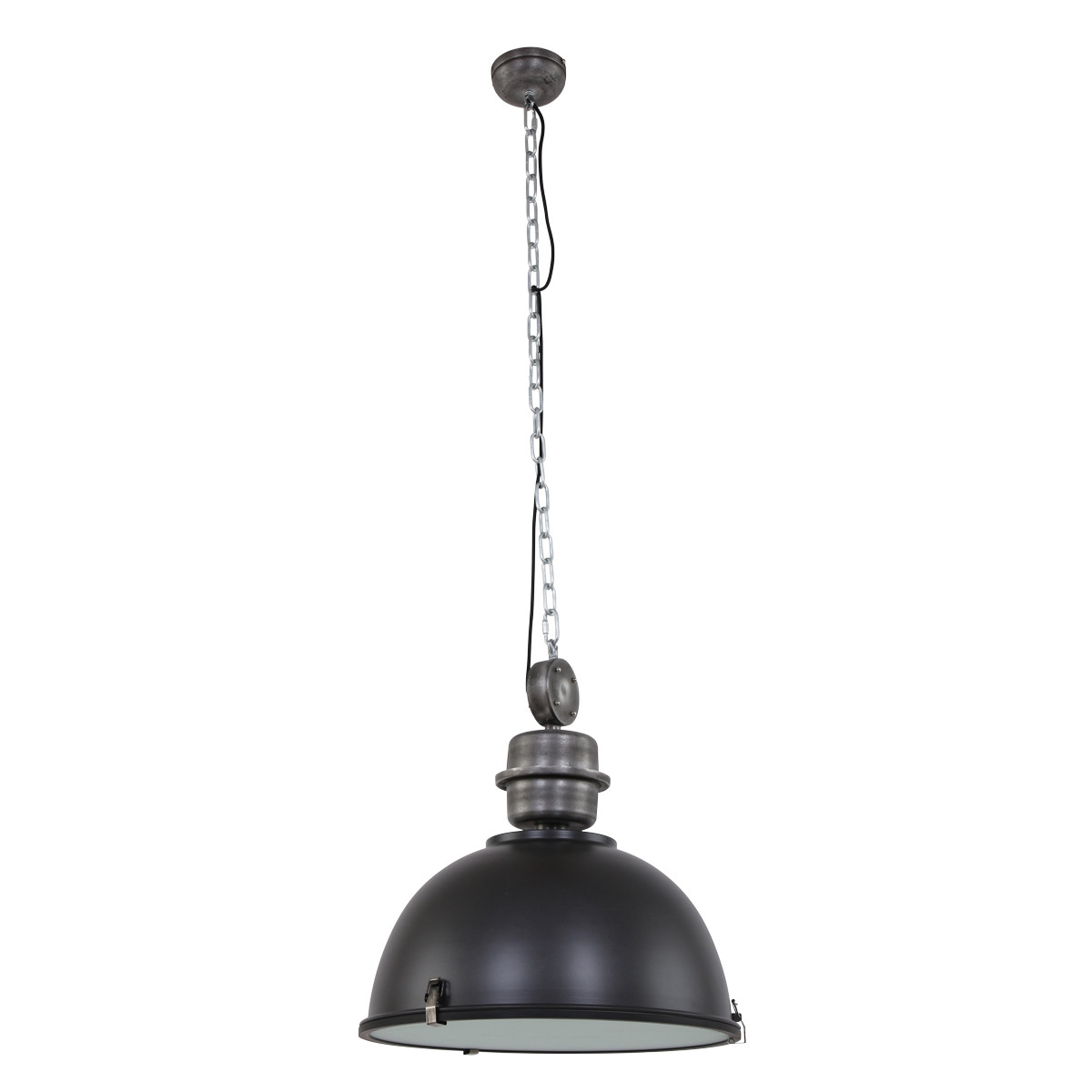 Hanglamp Bikkel XXL 7834ZW Zwart Ø52cm E27 fitting - Afbeelding 2